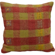 Kilim Antik El Dokuma Dekoratif Kilim Kırlent Yastık Kılıfı 1240 - Yeni - Çok Renkli