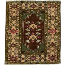 Kilim Antik El Dokuma Karaova Bozalan Muğla Milas Yün Halı 0832 - Yeni - Çok Renkli