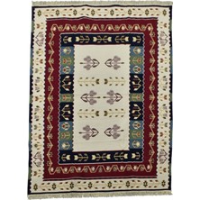 Kilim Antik Çift Yüzlü Büyük Makine Kilim 0887 - Yeni - Çok Renkli