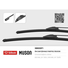 Silbak Sılbak SB600F1 - Silecek Süpürgesi 600MM Muz Tipi Fiskiyelı Daıly-Interstar-Movano-Mascott-Master