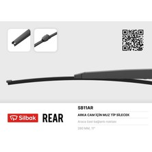 Silbak Sılbak SB11AR - Silecek Süpürgesi Arka Muz Tipi 280MM Leon 03/09 Passat Varıant 08/05