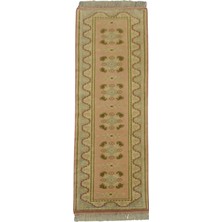 Kilim Antik El Dokuma Pastel Çiçekli Bozalan Milas Yolluk Yün Halı 0787 - Yeni - Çok Renkli