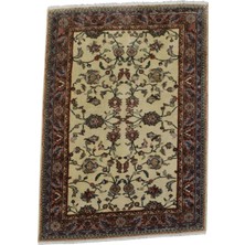 Kilim Antik El Dokuma 4m2 Serpme Dallı Çiçekli Uşak Yün Halı 0874 - Yeni - Çok Renkli