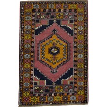 Kilim Antik El Dokuma Pastel Tek Göbek Niğde Ortaköy Yün Halı 0824 - Yeni - Çok Renkli