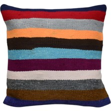 Kilim Antik El Dokuma Dekoratif Kilim Kırlent Yastık Kılıfı 1206 - Yeni - Çok Renkli