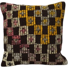 Kilim Antik El Dokuma Dekoratif Kilim Kırlent Yastık Kılıfı 1253 - Yeni - Çok Renkli