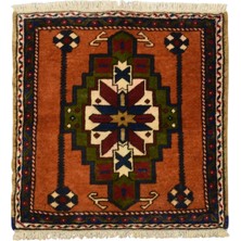 Kilim Antik El Dokuma Aksaray Taşpınar Köşe Minderi Kare Yün Halı 0826 - Yeni - Çok Renkli
