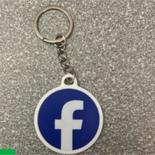 Aycer 2'li Sosyal Medya Anahtarlık Şık Tasarım