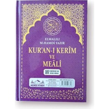 Mabelme Store Cami Boy Kuranı Kerim Türkçe Meali Kuşe Sıvama Mor Renk