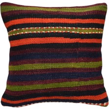Kilim Antik El Dokuma Dekoratif Kilim Kırlent Yastık Kılıfı 1263 - Yeni - Çok Renkli