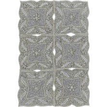 Kilim Antik El Işi Ince Kum Boncuklu Sehpa Fiskos Masa Örtüsü 0882 - Yeni - Çok Renkli