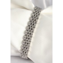 Ayder Timya 316L Çelik Gümüş Renk Zincir Model Erkek Bileklik (Timya/1395) 192204