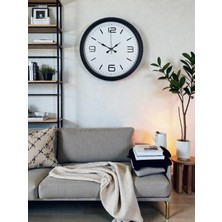 Sylar Zentime Sade & Şık Siyah 40 cm Metal Dekoratif Duvar Saati