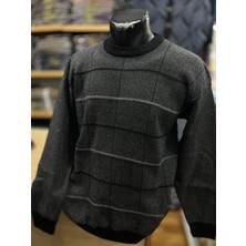 TCR Erkek Triko Yuvarlak Yaka Desenli Kazak