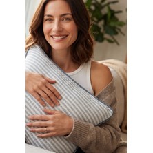 Jojomia Runa Kırlent Kılıfı Blue Stone 45x45 %100 Pamuk