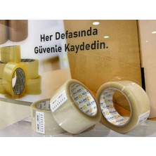 Allam Koli Bandı 100 Metre 6 Adet Güçlü Yapıştırıcı ( Koli ve Karton Malzeme Bantlamak Için Daha Uygun)