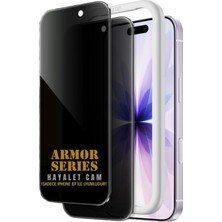 Evax iPhone 17 Uyumlu Hayalet Özellikli Armor Serisi Hizalama Aparatlı Hayalet Cam Ekran Koruyucu