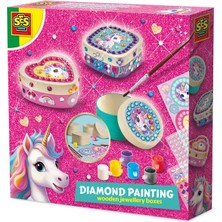 Ses Creative Ahşap Mücevher Kutusu Dekore Etme - Unicorn