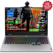 Lenovo Loq 17IRX10 83JH006ETR-02 I7-13650HX 24GB Ddr5 1TB+512GB SSD RTX5060 8gb 17.3" IPS 165Hz Freedos Taşınabilir Bilgisayar