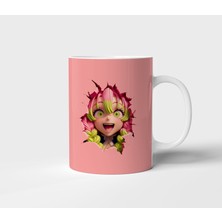 Mitsuri Kanroji Demon Slayer Anime Yılbaşı Tasarım Kupa - Hediyelik Kupa - Baskılı Kupa