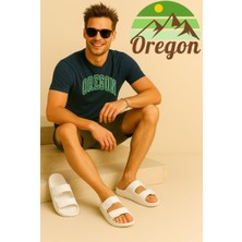 Oregon Shoes Feelup Comfort Eva Erkek Deniz Günlük Cırtlı Terlik Ekru