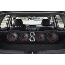 Audiobahn 2 Takım 16 cm 90 Rms 600W Kurşun Göbek Midrange + 1 Takım Dome Tiz + Pandizot Hazır Set