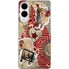 Manitoba Samsung Galaxy S25 Edge Uyumlu Baskılı Yumuşak Silikon Şeffaf Telefon Kılıfı