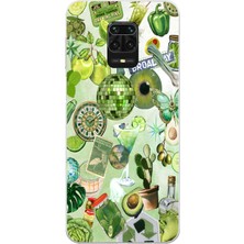 Manitoba Xiaomi Redmi Note 9 Pro Uyumlu Baskılı Yumuşak Silikon Şeffaf Telefon Kılıfı