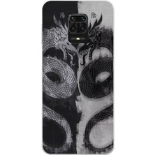 Manitoba Xiaomi Redmi Note 9 Pro Uyumlu Baskılı Yumuşak Silikon Şeffaf Telefon Kılıfı