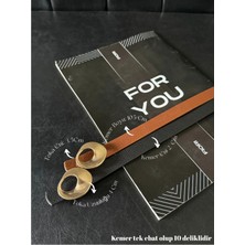 Fiori 2'li Tasarım Tokalı Kadın Kemeri, Ceket Kemeri, Gömlek Kemeri, Elbise Kemeri