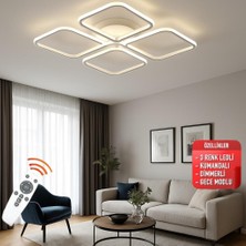 St Aydınlatma Finesse Beyaz Kasa Kumandalı 3 Renkli Salon,oturma Odası,yatak Odası Için LED Avize