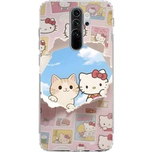 Manitoba Xiaomi Redmi Note 8 Pro Uyumlu Baskılı Yumuşak Silikon Şeffaf Telefon Kılıfı