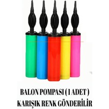 Güzelyüz Avm Balon Şişirme Pompası 1 Adet | El Tipi Pratik Kullanım | Karışık Renk
