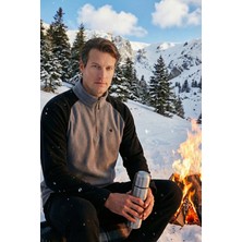Buratti Slim Fit Yarım Fermuarlı Soğuk Geçirmez Kışlık Şardonlu Polar Erkek POLAR 5906055