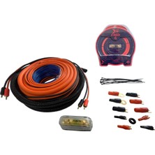 X-Bass 4 Ga Profesyonel Seri Kalın Oto Amfi Montaj Seti