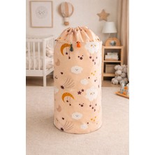 Mor Bebe Bebek Kirli Çamaşır Sepeti  Oyuncak Sepeti | Katlanabilir, Çok Amaçlı, Bebek Odası Düzenleyici 60X50