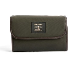Barbour Wax Hanging Washbag Organizer OL51 Olive