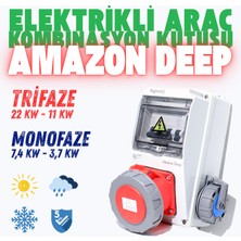 Hgsşarj ''Amazon Deep'' 22kW 5X32A + 1X16A  Elektrikli Araç Kombinasyon Kutusu Üstün Koruma V i k o/P a n a s o n i c