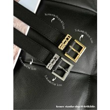 Fiori 2'li Fırsat Ürünü Fiori Yazılı Köprülü Kadın Kemer, Pantolon Kemeri, Ceket Kemeri, Elbise Kemeri