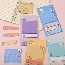 Guguk Sarı Temalı 4 Renkli Not Seti • • Sticky