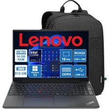 Lenovo Nb E16 G2 1MA008XTX Ultra 7-155H 16GB Ddr5 512GB SSD Windows 11 Pro + Lenovo Orijinal Çanta