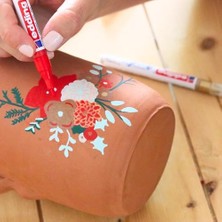 5100 Akrilik Markör - Siyah Kırmızı Mavi Sarı Sarı-Yeşil - Akrilik Markörler 5'li Paket (Temel)