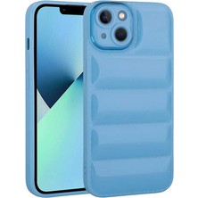 Ankayan Teknoloji Apple iPhone 14 Plus Kılıf Kamera Korumalı Parlak Airbag'li Anky Galya Kapak-Mavi