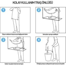 Boyundan Bağlamalı Vantuzlu Sakal Kesme Örtüsü