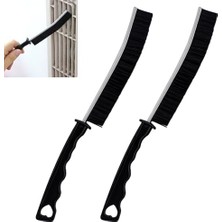 Qianfenshi 2 Adet Banyo Derz Fırçası, Sert Kıllı Köşe Temizleme Fırçası, Sert Kıllı Derz Temizleme Fırçası, Fırça Temizleme, Krep Temizleme Fırçası, Geliştirilmiş Sürüm (Siyah)