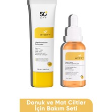 WIWIFY Donuk Ve Mat Ciltler İçin Güneş Kremi + C Vitamini