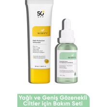WIWIFY Yağlı Ve Geniş Gözenekli Ciltler İçin Güneş Kremi + Niacinamide