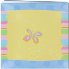 30 cm x 30 cm Postbound Aplike Kapak Hatıra Defteri, Kelebek