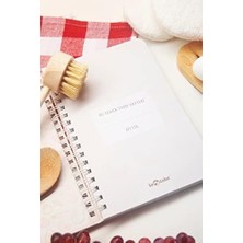 Yemek Tarif Defteri Görselli Spiralli Bej