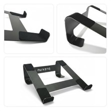 Prexua Fixer Laptop Standı - Notebook Yükseltici Altlık - Metal (Siyah)